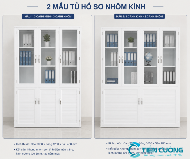 Tủ Hồ Sơ Nhôm Kính