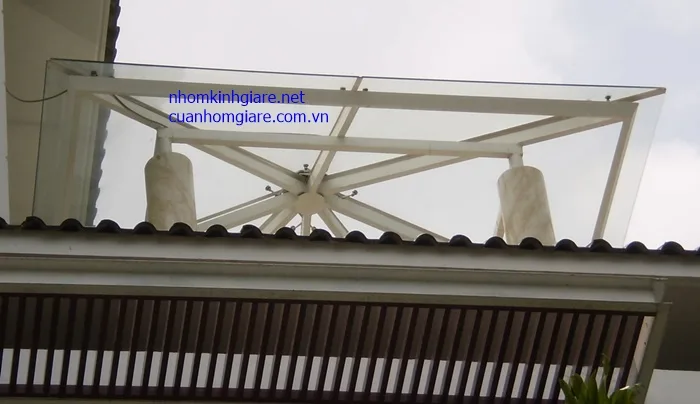 Thi công mái kính cường lực TPHCM